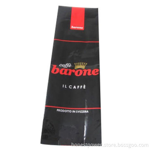 Coffee Bag/Pouch with Side Gusset and One-way Degassing Valve, Flexographic Rotogravure Printing